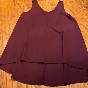 painted threads red tank top